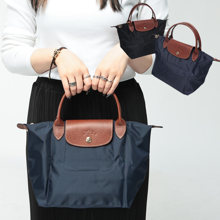 ロンシャン レディース ハンドバッグ Longchamp リサイクルキャンバス