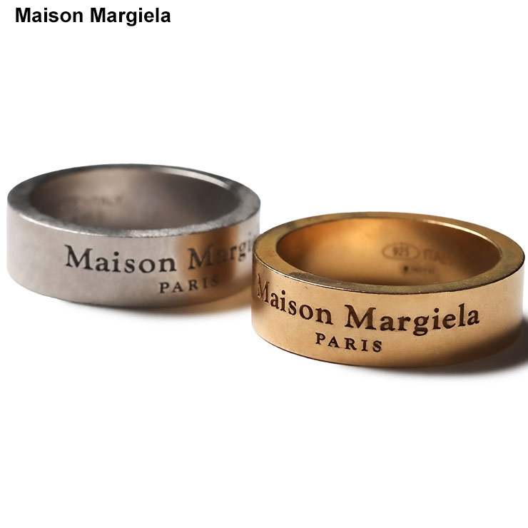 Masion Margiela ロゴリング SM1UQ0036 Maison Margiela P5 メゾン マルジェラ ロゴ リング メンズ 6mm