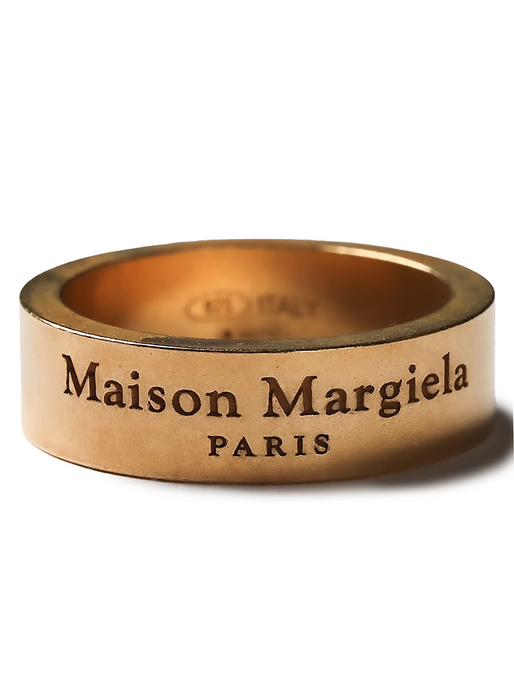 Maison Margiela ロゴ リング 正規取扱店】Maison Margiela ロゴリング 8mm SILVER メゾン