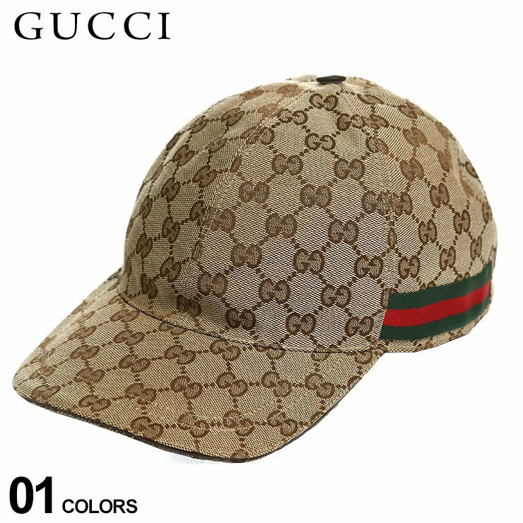 グッチ キャップ GUCCI ロゴ 総柄 オリジナルGGキャンバス