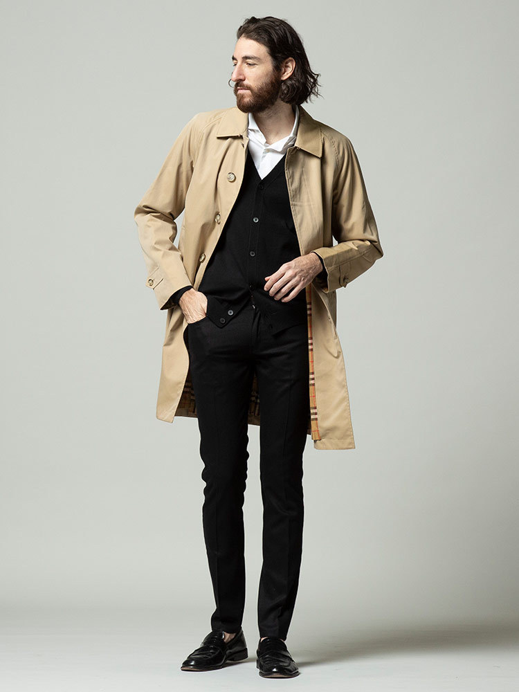 BURBERRY バーバリー コットン ステンカラー コート CAMDEN