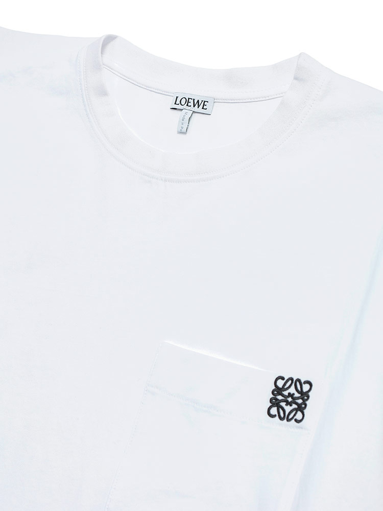 LOEWE（ロエベ） ロンT メンズ ロゴ ワンポイント ポケット コットン