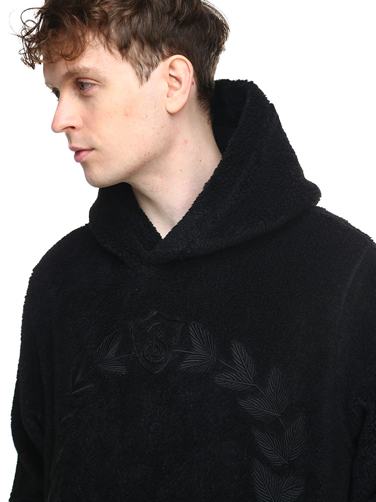 BURBERRY バーバリー ウール　パーカー　美品 BURBERRY（バーバリー） パーカー フリース ボア メンズ 黒 クロ プル