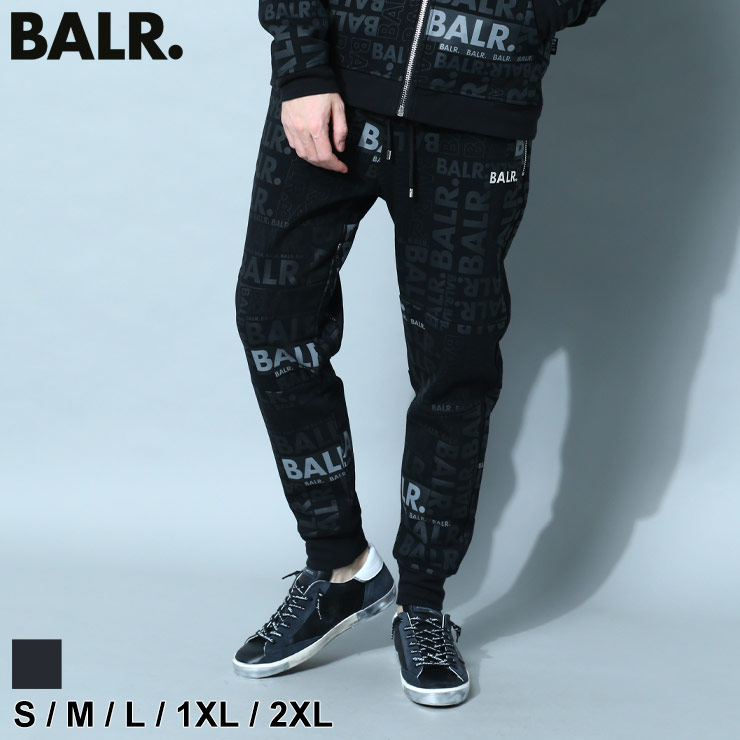 ボーラー BALR. パンツ スウェットパンツ メンズ 総柄 ロゴ Q-SERIES