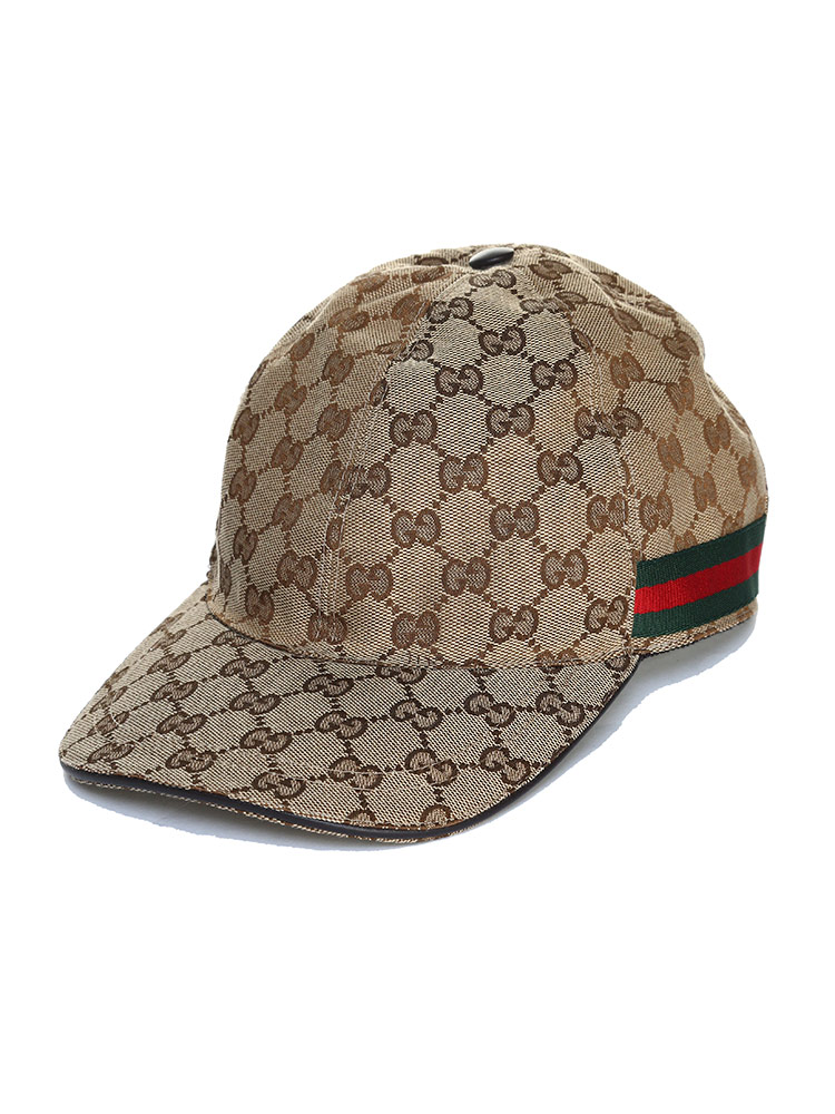 グッチ GUCCI キャップ 帽子 キャンバス GG総柄 ブランド ベース