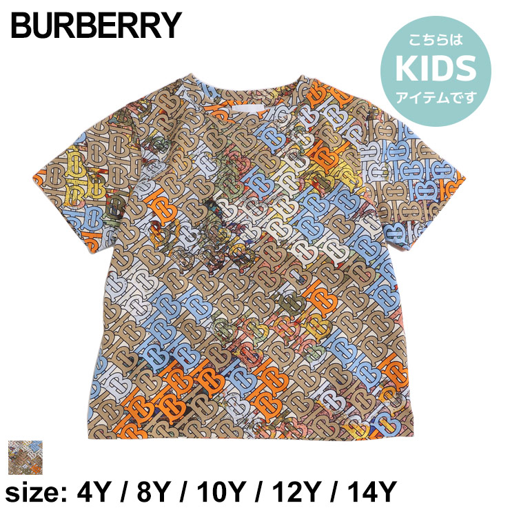 バーバリー BURBERRY Tシャツ シャツ トップス 半袖 キッズ 子供 