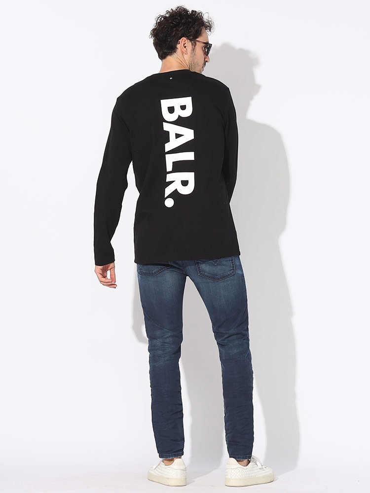 ボーラー Tシャツ 長袖 BALR. メンズ ロンT ロゴ バックプリント