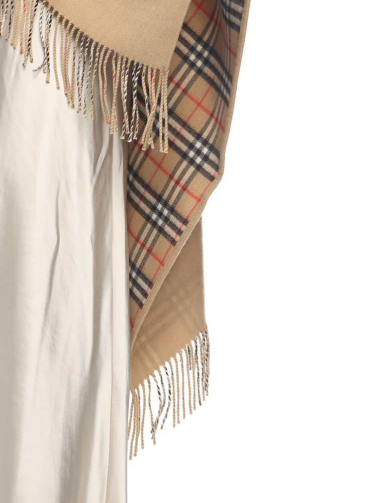 BURBERRY（バーバリー） ケープ レディース ストール チェック ウール