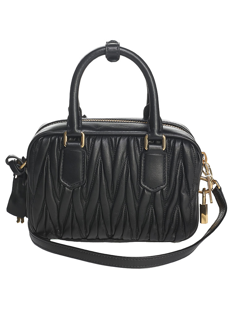【MiuMiu】アルカディ ロゴエンボス トートバッグ MiuMiu Arcadie(ミュウミュウ アルカディ) バッグ・カバン