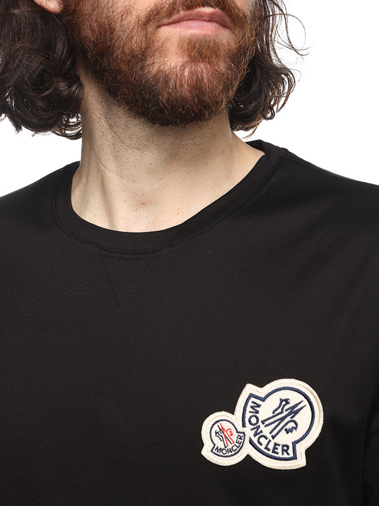 【MONCLER】ダブルロゴパッチTシャツ Moncler Double Logo Patch Cotton T-Shirt | REVERSIBLE