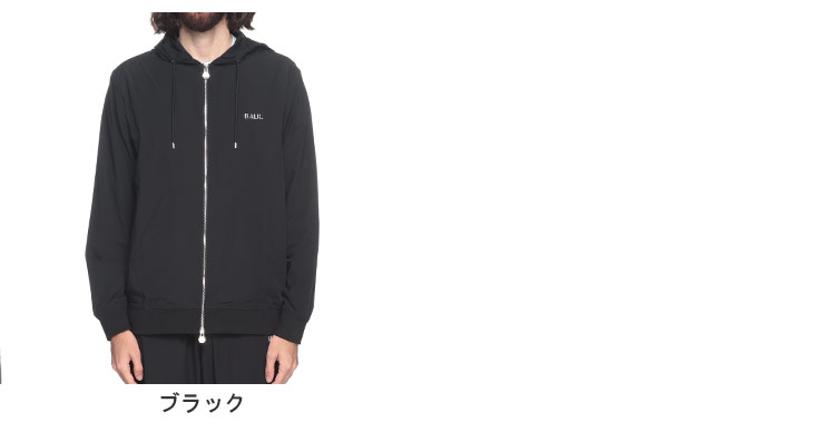 BALR.（ボーラー） メタリックロゴ フルジップ パーカー メンズ