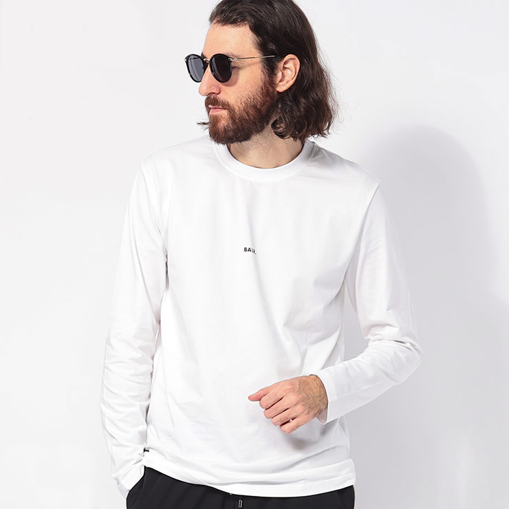 BALR.（ボーラー） ミニロゴ クルーネック 長袖 Tシャツ メンズ