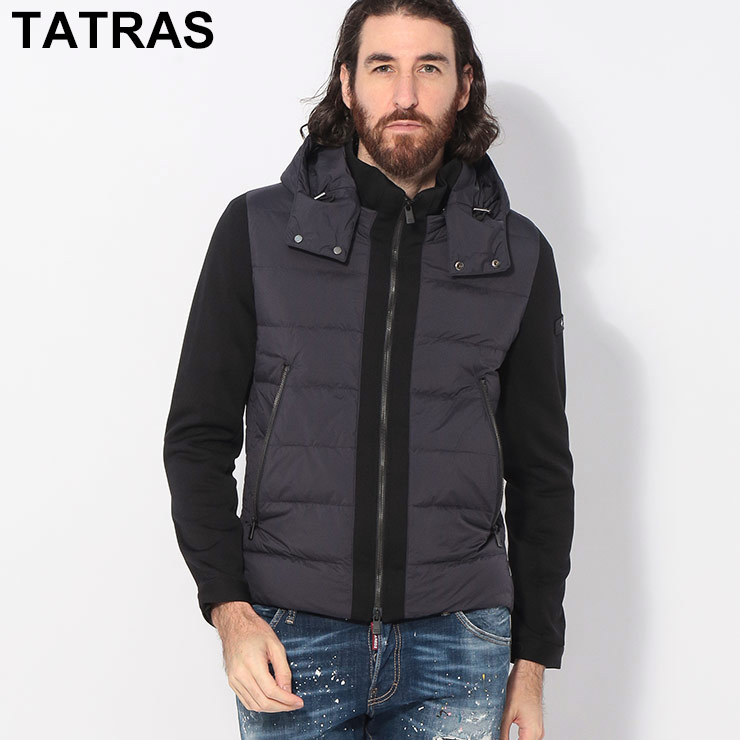 TATRAS（タトラス） フード着脱 フルジップ ダウン コンビパーカー