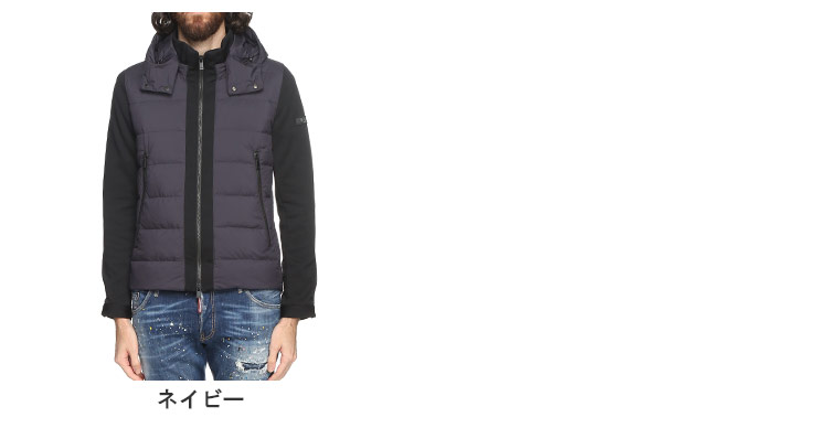 TATRAS（タトラス） フード着脱 フルジップ ダウン コンビパーカー