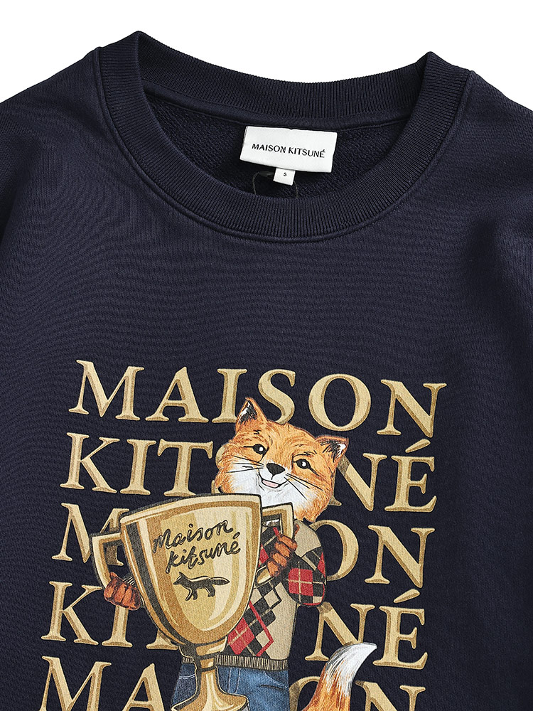 MAISON KITSUNÉ メゾンキツネ（M）長袖 トレーナー クルーネック MAISON KITSUNE メゾン キツネ Maison Kitsune チャンピオン