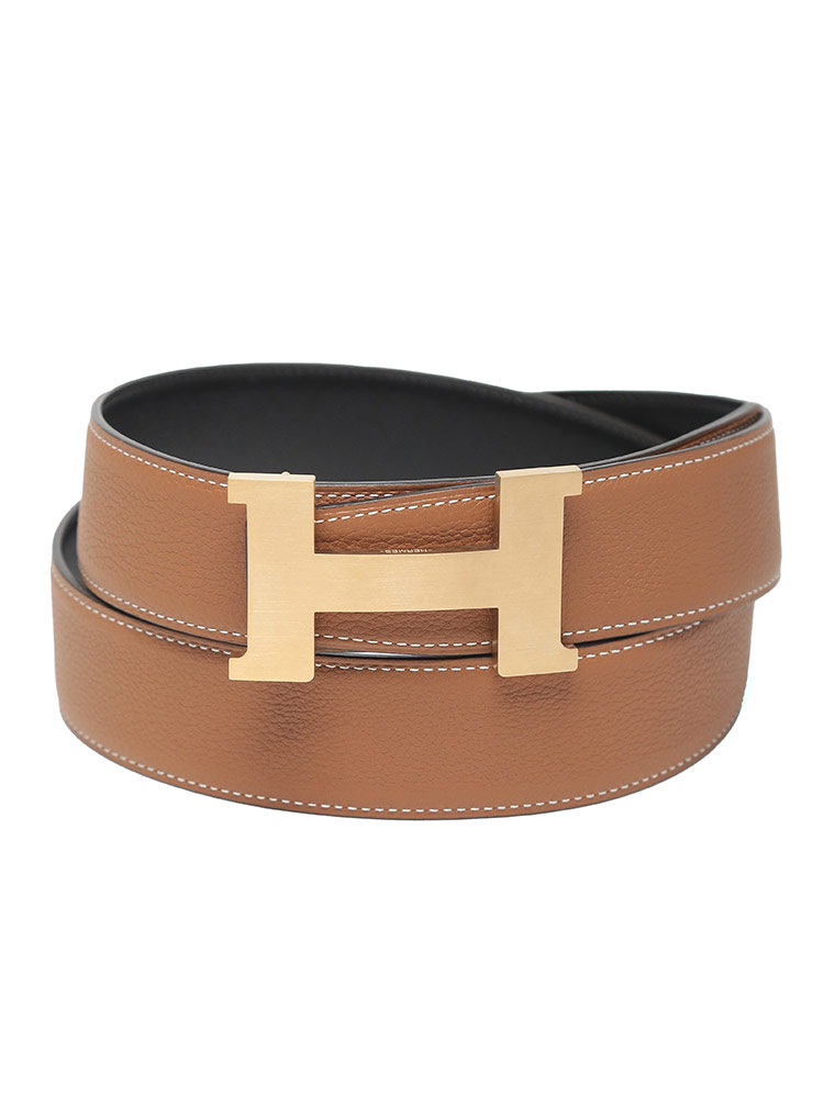 エルメス HERMES リバーシブル レザー ピンバックルベルト メンズ　中古 1618.jpg