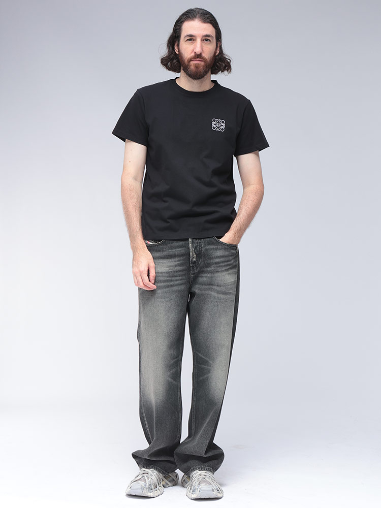 LOEWE（ロエベ） Tシャツ メンズ 胸ロゴ クルーネック 半袖 Tシャツ