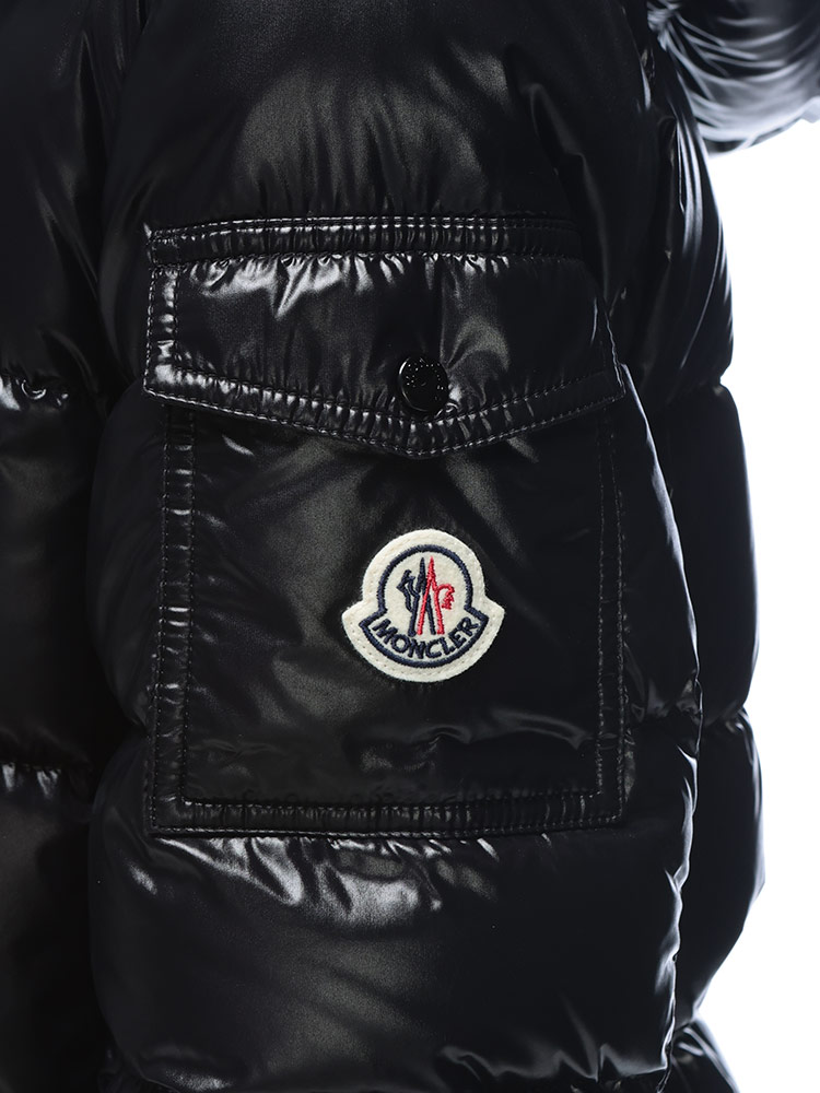 ✨希少✨モンクレール ダウンジャケット　ダブルジップ　黒 ボタン MONCLER (モンクレール) ナイロン スタンド ダブルジップ ダウン