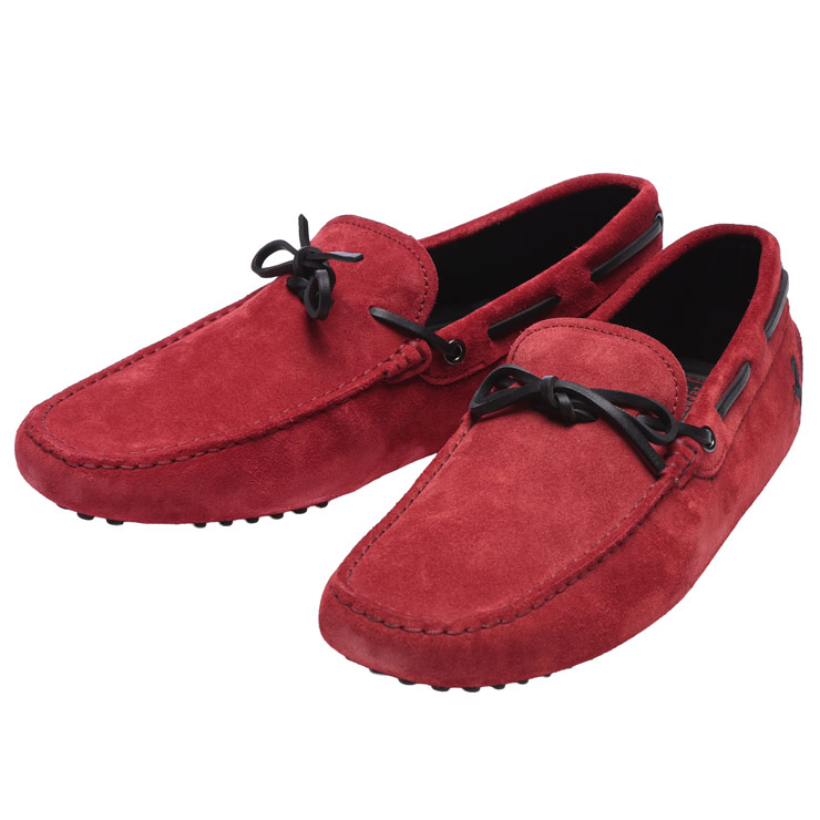 【新品未使用】TOD'S トッズ フェラーリ★ スエード　ローファー モカシン TOD'S（トッズ） シューズ 靴 メンズ スエード リボン ドライビング
