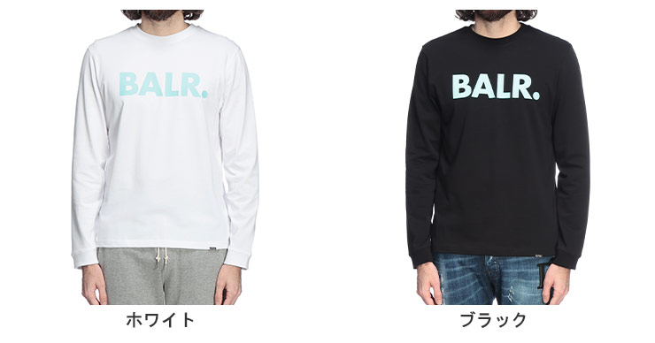 BALR.（ボーラー） ロンT トップス メンズ ロゴ プリント クルーネック