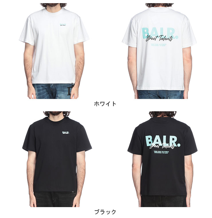 BALR.（ボーラー） Tシャツ トップス メンズ バック ロゴ プリント