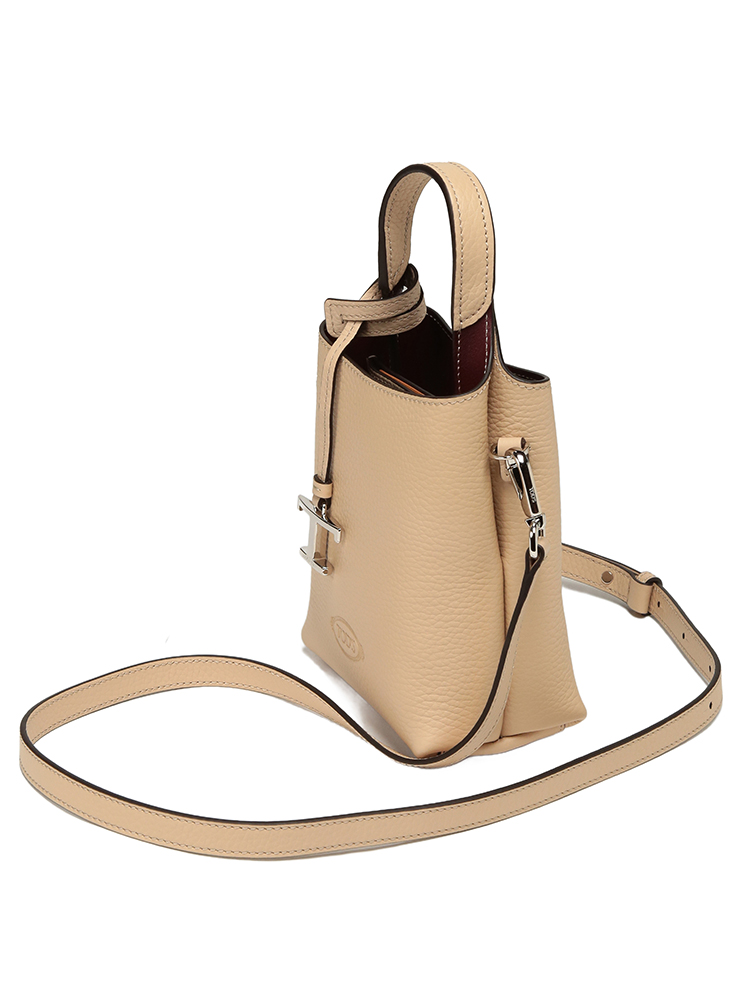 新品未使用ロゴボアレザーショルダーハンドバッグゴールド本革TOD’Sトッズ TOD'S（トッズ） ハンドバッグ レディース ロゴ チャーム レザー 2WAY