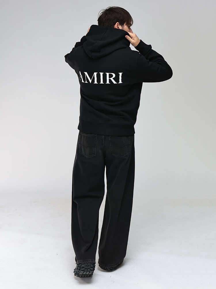 AMIRI（アミリ） フーディ メンズ ロゴ プリント ポケット スウェット