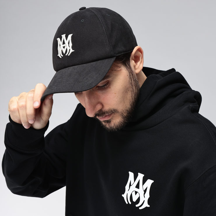 AMIRI（アミリ） キャップ メンズ ロゴ 刺繍 レザーバックル ベース