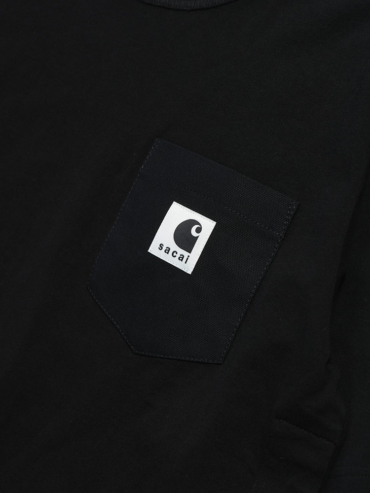 極美品タグ付 2024✨sacai Sロゴ サイドスリット スウェットジャージー sacaiのグレー＆ホワイト Sponge Sweat & Nylon Twill スウェット