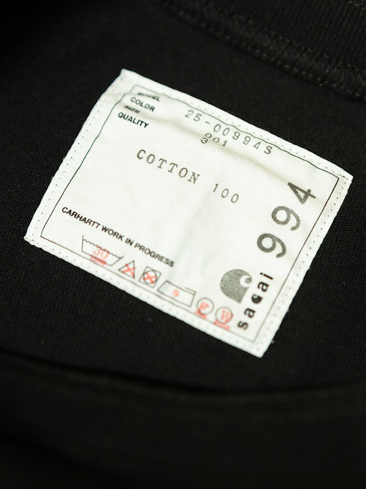 sacai（サカイ） ロンT メンズ コラボ sacai×Carhartt WIP ロゴ