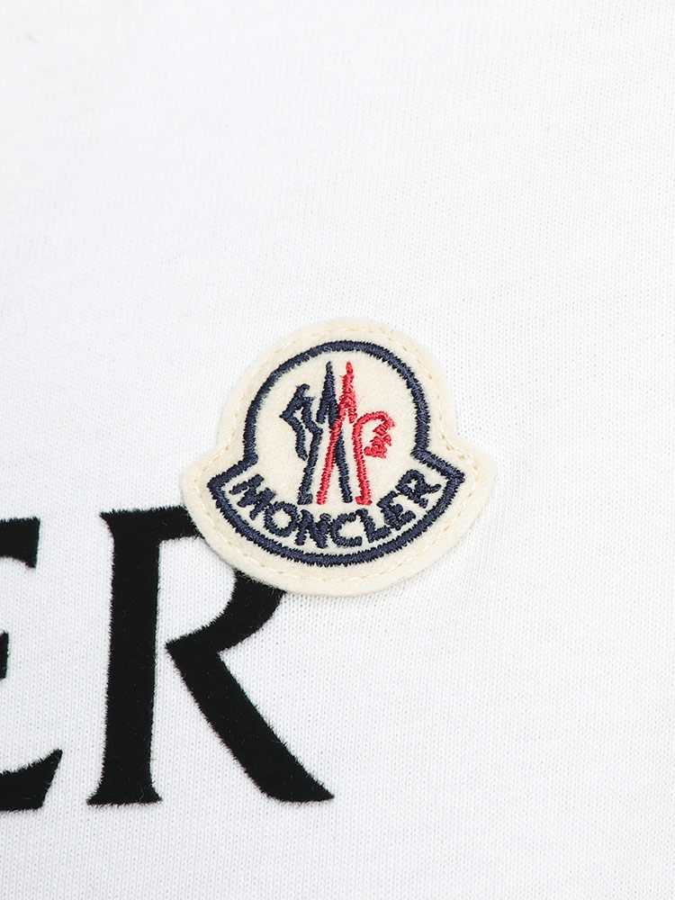 MONCLER（モンクレール） メンズ Tシャツ 長袖 フロント ロゴ ワッペン