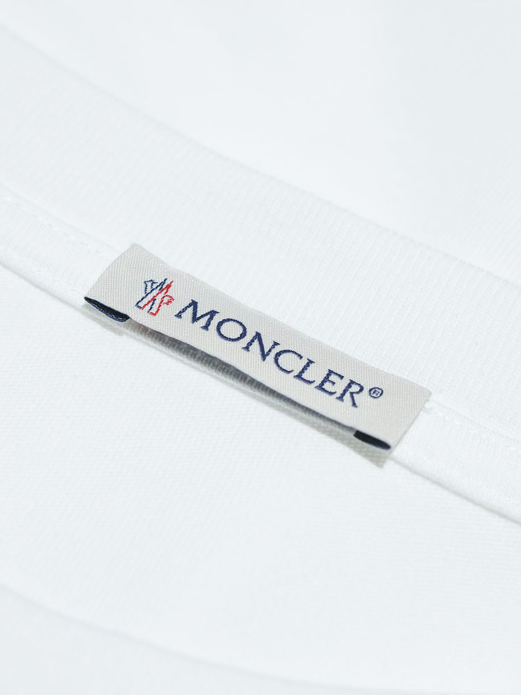 MONCLER（モンクレール） メンズ Tシャツ 長袖 フロント ロゴ ワッペン