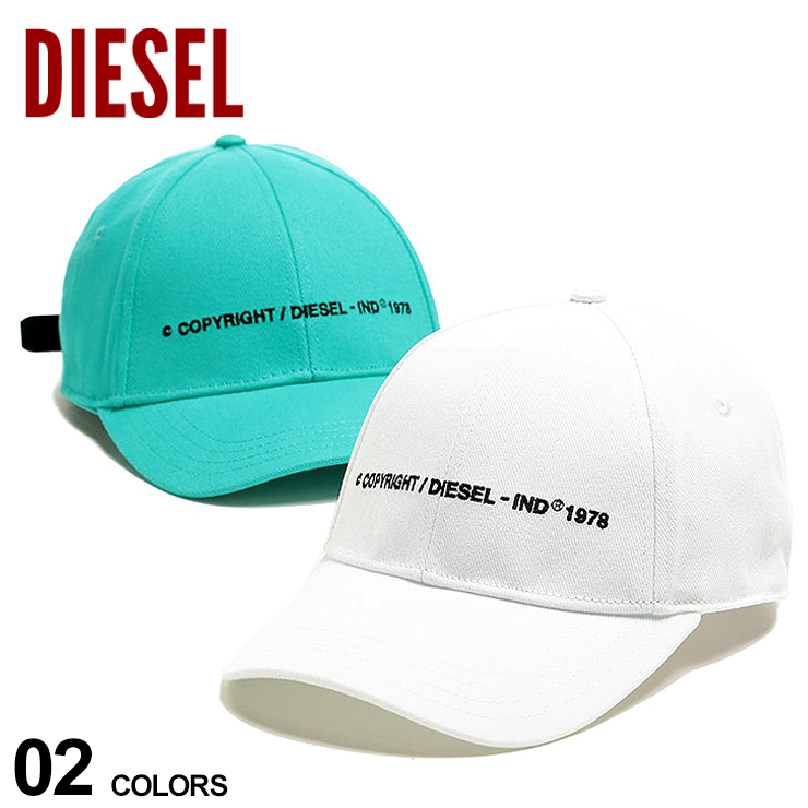 ディーゼル メンズ キャップ DIESEL コットン コピーライト ロゴ 刺繍 アジャスター ブランド 帽子 DSSHINAU