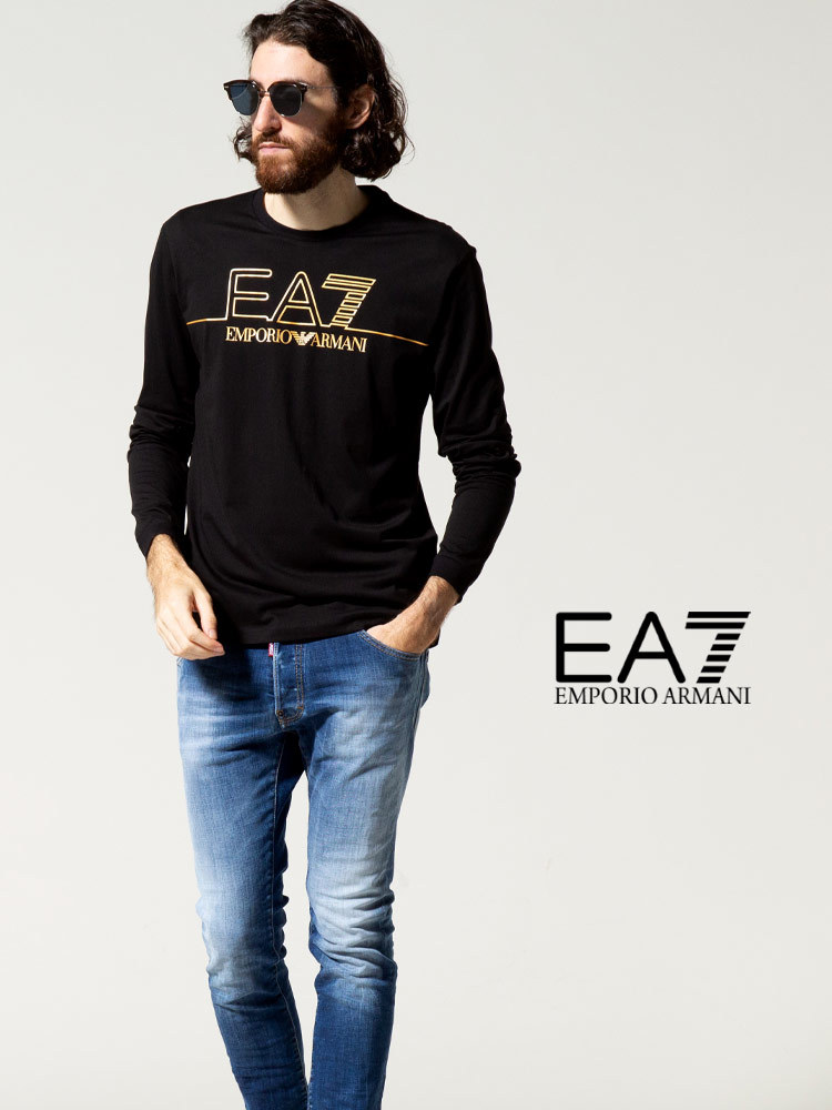 エンポリオアルマーニ EA7 メンズ EMPORIO ARMANI ゴールド ロゴ