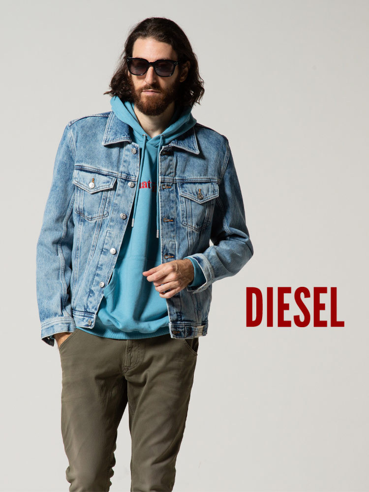 ディーゼル メンズ DIESEL デニムジャケット ブランド アウター 色落ち