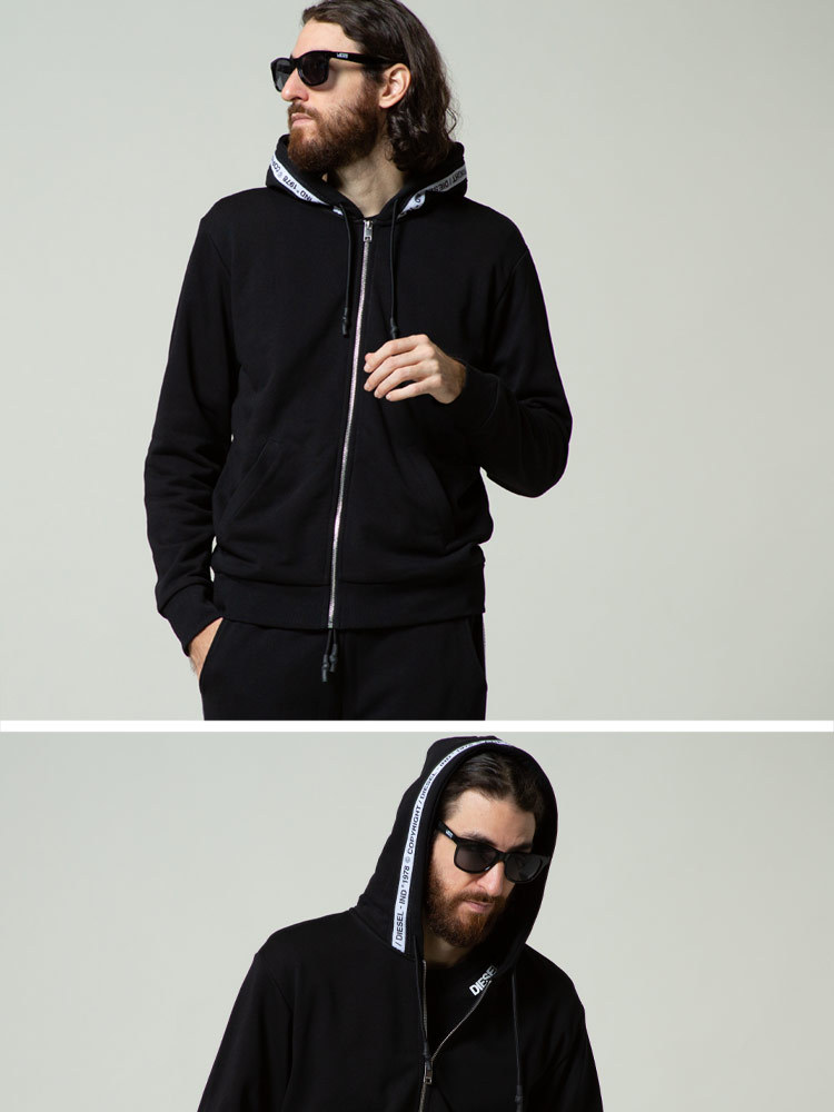 【美品】DIESEL ディーゼル フード付き　ブルゾン パーカー DIESEL ディーゼル ジップアップパーカー メンズ フーディー