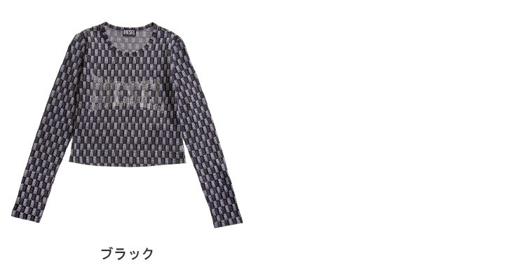 DIESEL ディーゼル トップス レディース カットソー クリスタル