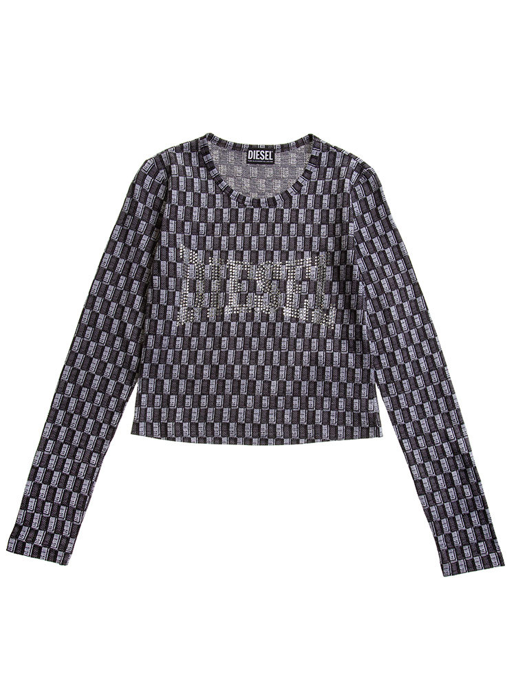 DIESEL ディーゼル トップス レディース カットソー クリスタル
