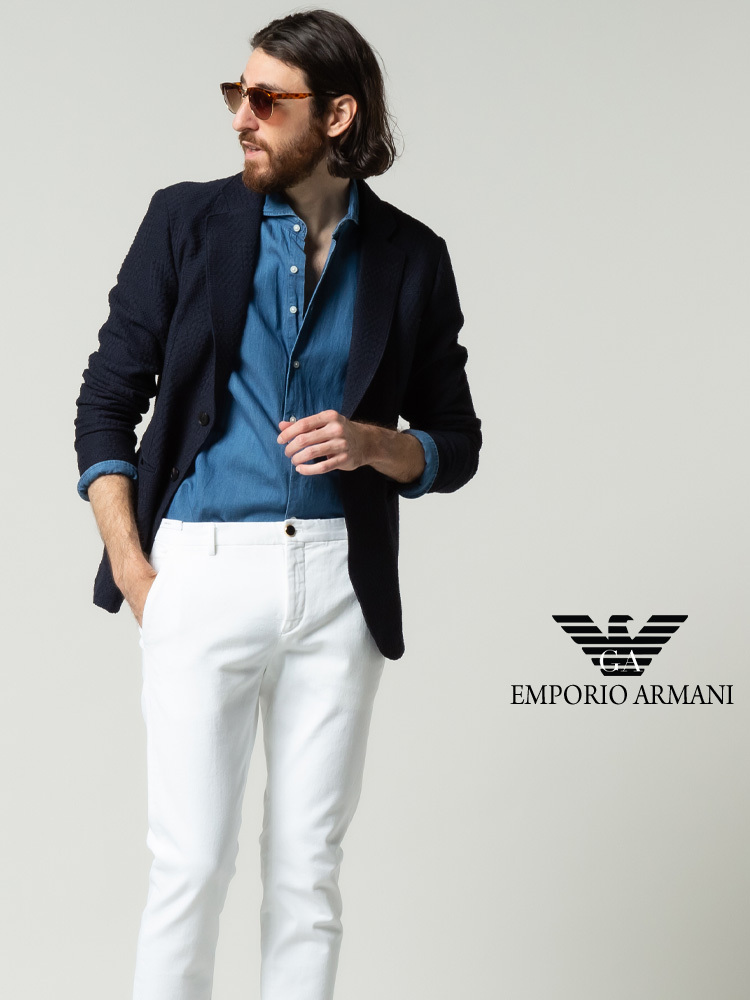 エンポリオアルマーニ メンズ ジャケット EMPORIO ARMANI ジャガード