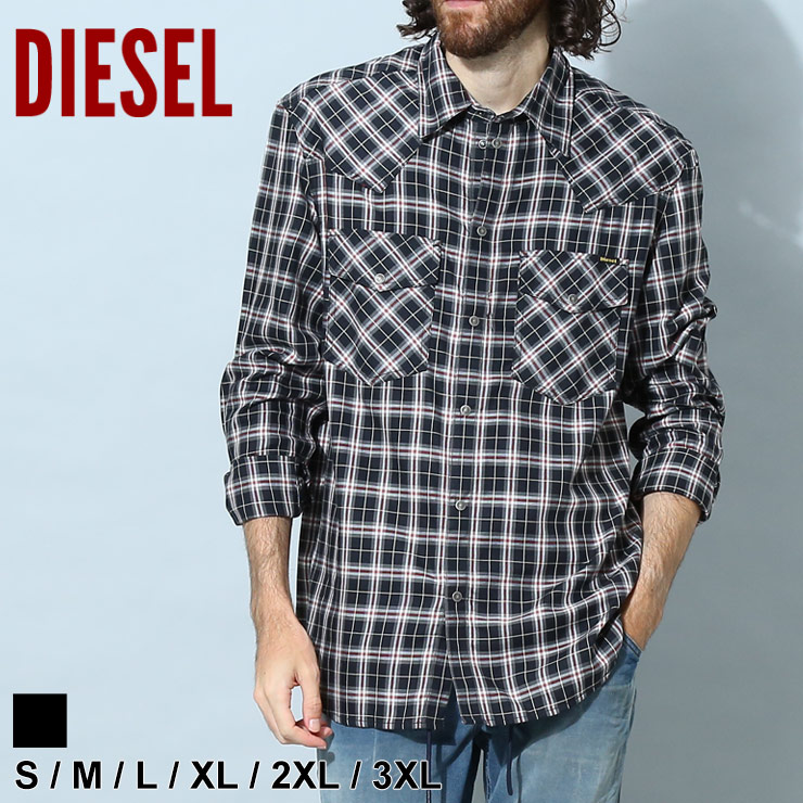 ディーゼル メンズ シャツ 長袖 DIESEL ブランド 長袖シャツ