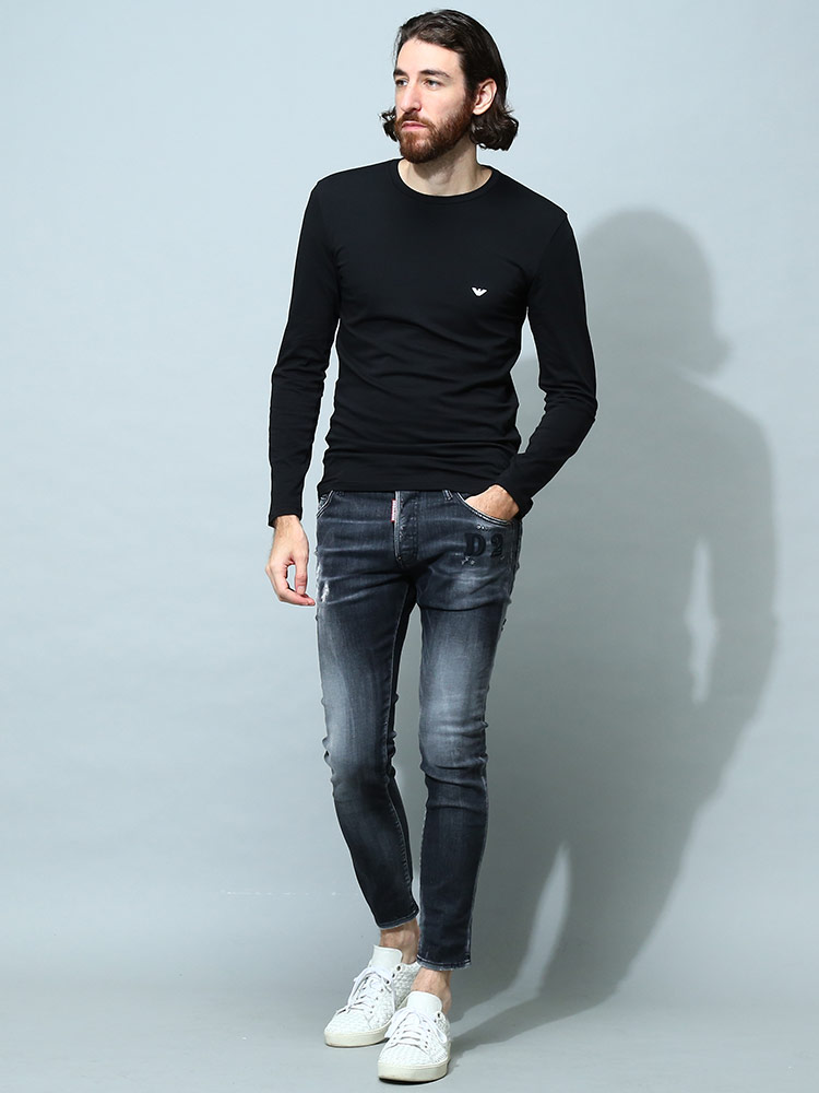 EMPORIO ARMANI 【EC限定】 アルマーニ メンズ Tシャツ 長袖