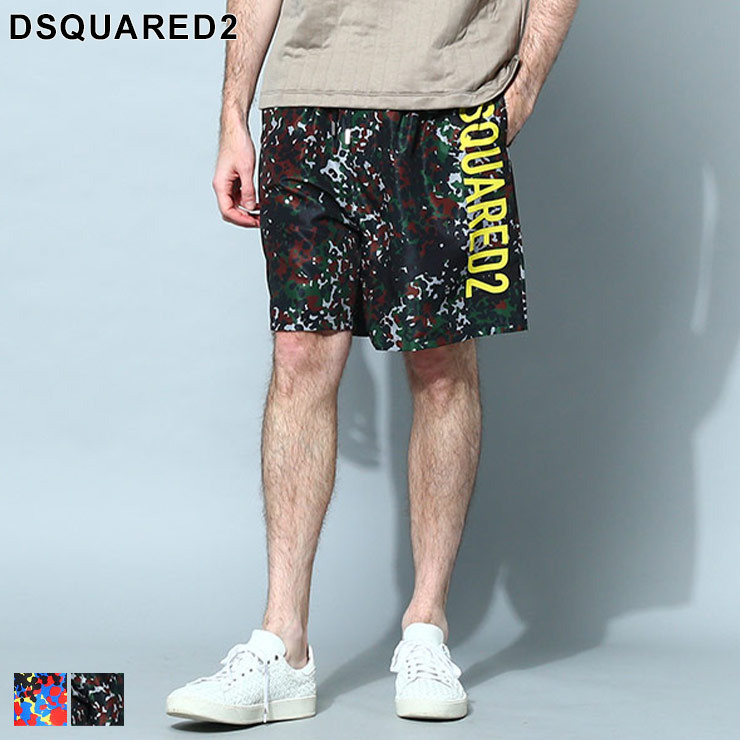 ディースクエアード パンツ ショートパンツ DSQUARED2 ハーフパンツ メンズ 水着 ロゴ 大きいサイズあり D2D7BM14670