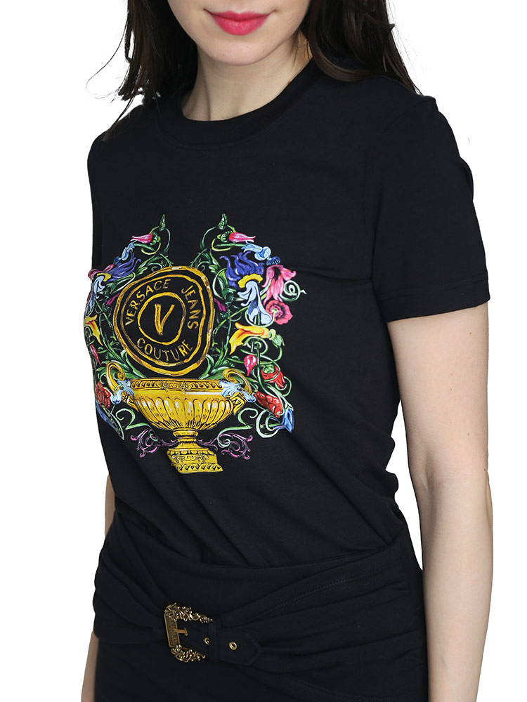 ヴェルサーチ VERSACE JEANS COUTURE ベルサーチ Tシャツ レディース