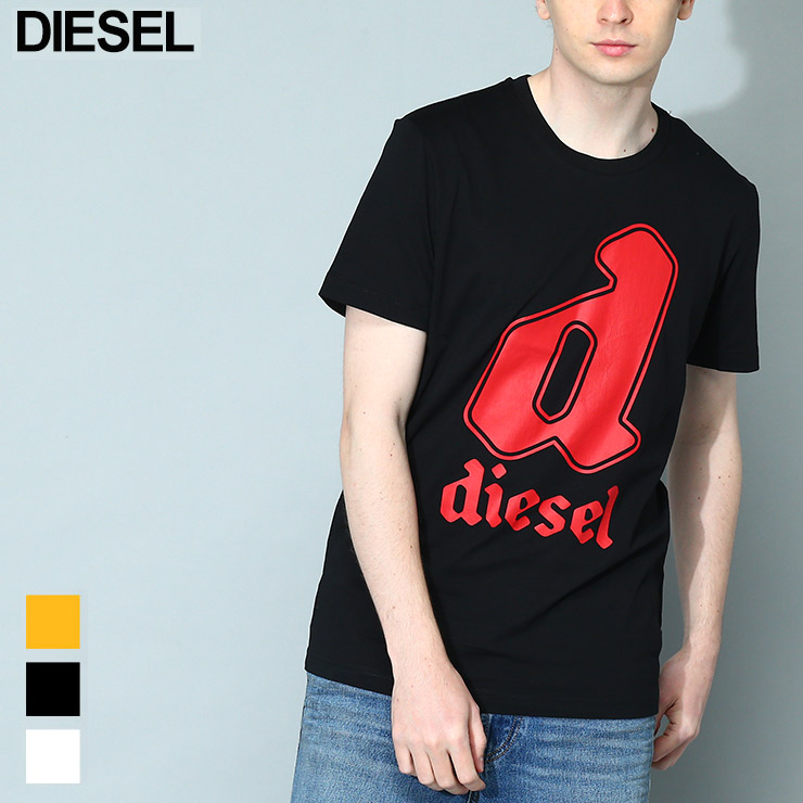 送料込★DIESEL★半袖Tシャツ Diegor K71 Tシャツ Men's T-shirt with vortex Diesel print | Pink | Diesel