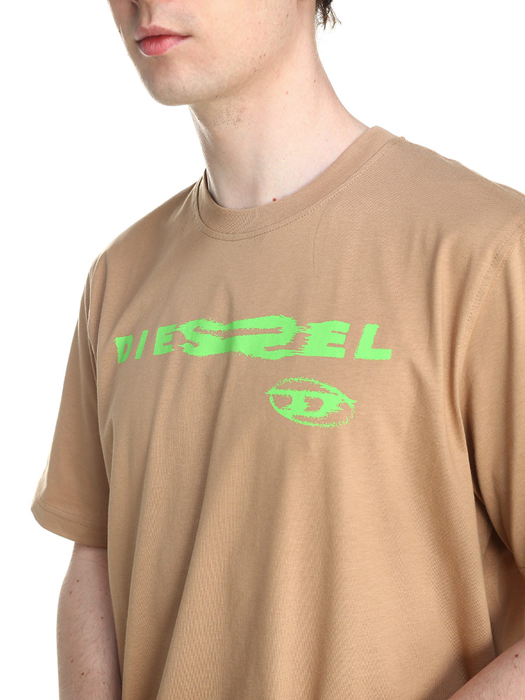 DIESEL Tシャツ ショート丈 切り替えデザイン Mサイズ 0000298292007.jpg