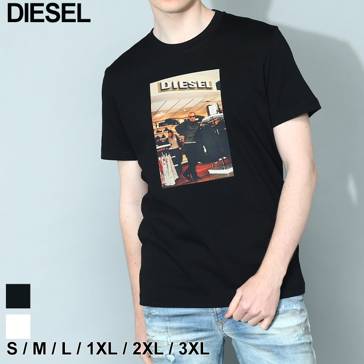 DIESEL ディーゼル Tシャツ メンズ 半袖 フォトプリント T
