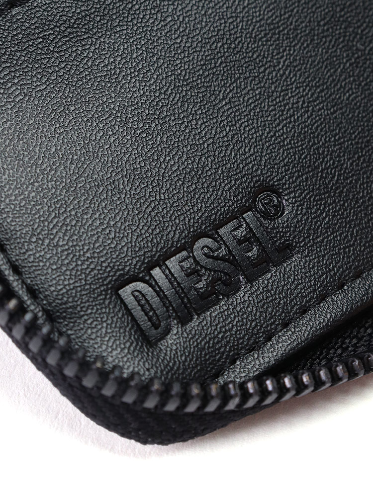 DIESEL（ディーゼル） 財布 メンズ 2つ折り財布 ロゴ プリント ジップ