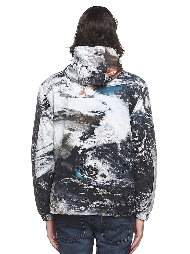 DIESEL 風景プリント ジャケット DIESEL（ディーゼル） アウター メンズ ナイロンジャケット プリント