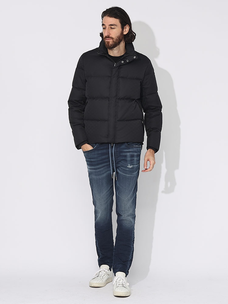 EMPORIO ARMANI ダウンジャケット M エンポリオアルマーニ EMPORIO ARMANI EA7 (エンポリオ アルマーニ) フード フルジップ