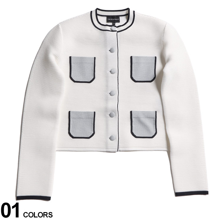 EMPORIO ARMANI ホワイトジャケット 36 ホワイト（白）系 EMPORIO ARMANI(エンポリオアルマーニ